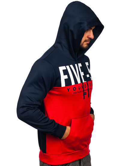 Men's Printed Hoodie Red Bolf HY972