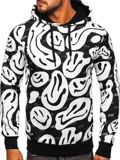 Men's Printed Hoodie White Bolf 141032