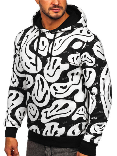 Men's Printed Hoodie White Bolf 141032