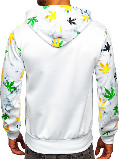 Men's Printed Hoodie White Bolf HM258