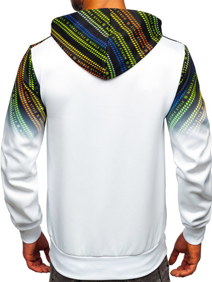 Men's Printed Hoodie White Bolf HM258