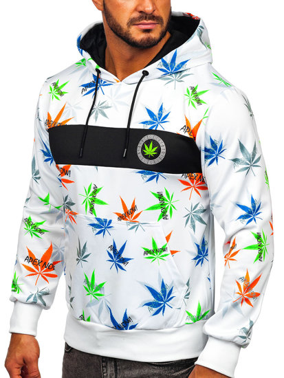 Men's Printed Hoodie White Bolf HM517