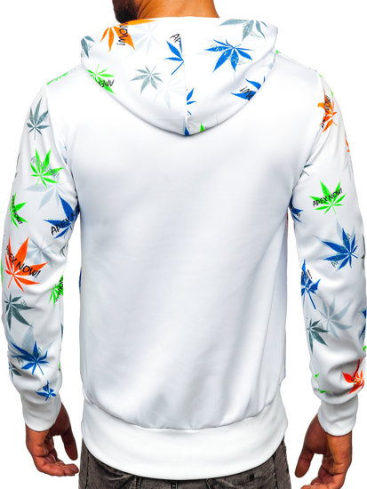 Men's Printed Hoodie White Bolf HM517