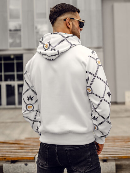 Men's Printed Hoodie White Bolf HM630