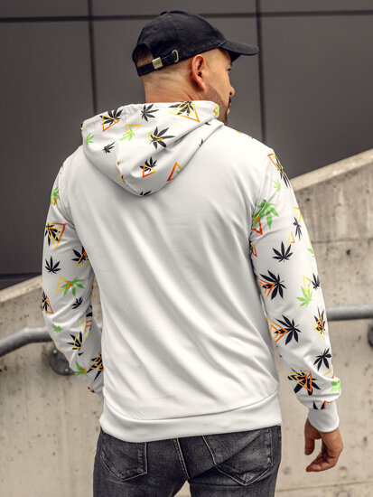 Men's Printed Hoodie White Bolf HM631A