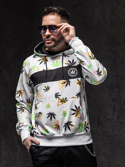 Men's Printed Hoodie White Bolf HM631A1