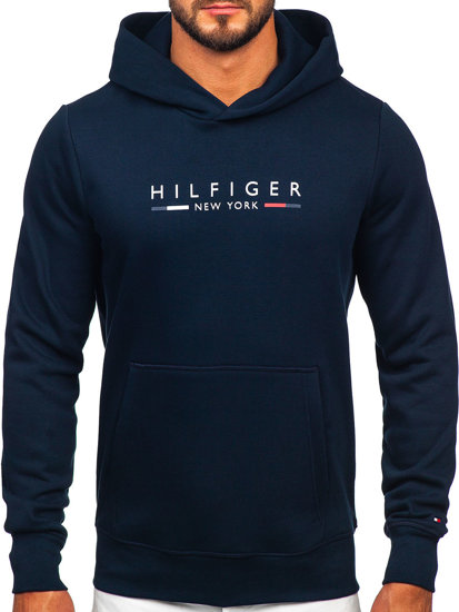 Men's Printed Kangaroo Hoodie Navy Blue Tommy Hilfiger MW0MW29301