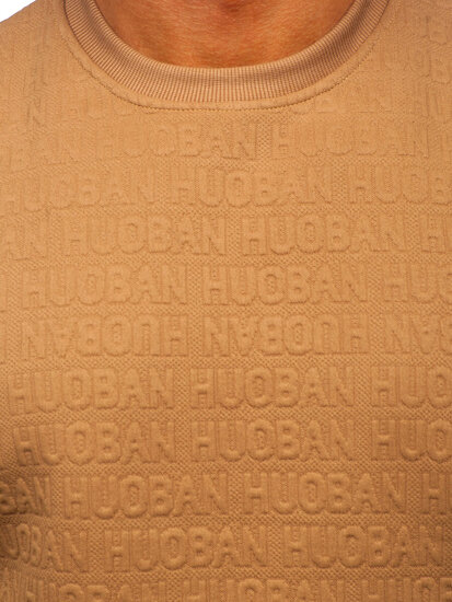 Men's Printed Sweatshirt Beige Bolf LJ0599