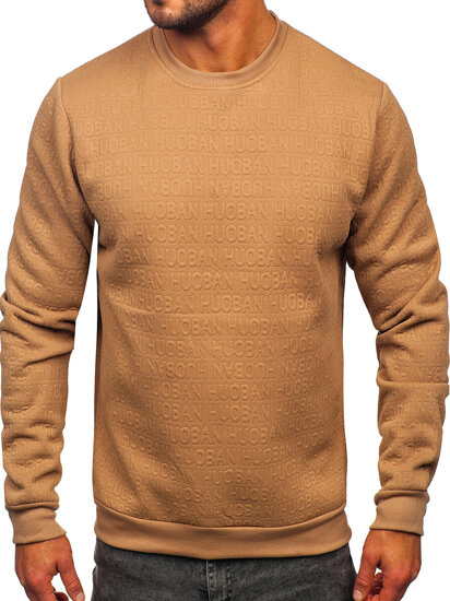 Men's Printed Sweatshirt Beige Bolf LJ0599