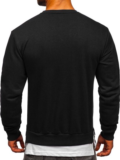 Men's Printed Sweatshirt Black Bolf 181905