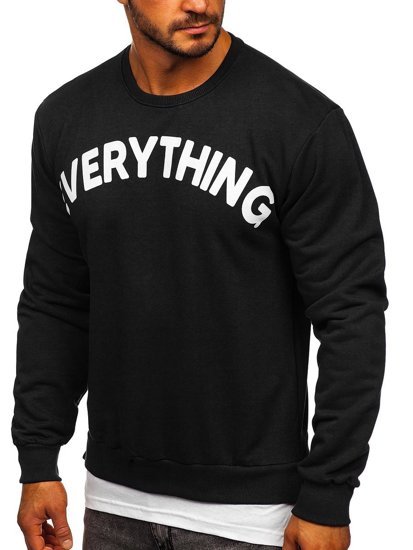 Men's Printed Sweatshirt Black Bolf 181905