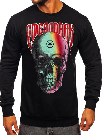 Men's Printed Sweatshirt Black Bolf 6445