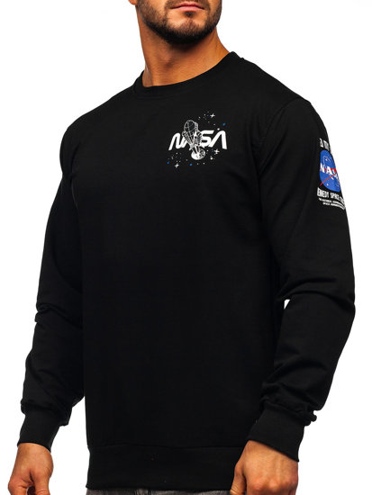 Men's Printed Sweatshirt Black Bolf 6476