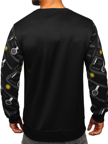 Men's Printed Sweatshirt Black Bolf 8B1110