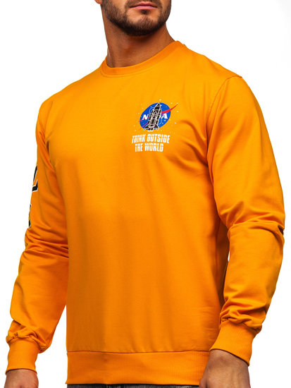 Men's Printed Sweatshirt Orange Bolf 6475