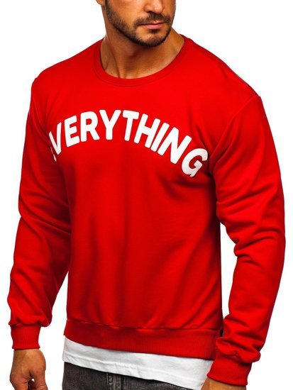 Men's Printed Sweatshirt Red Bolf 181905