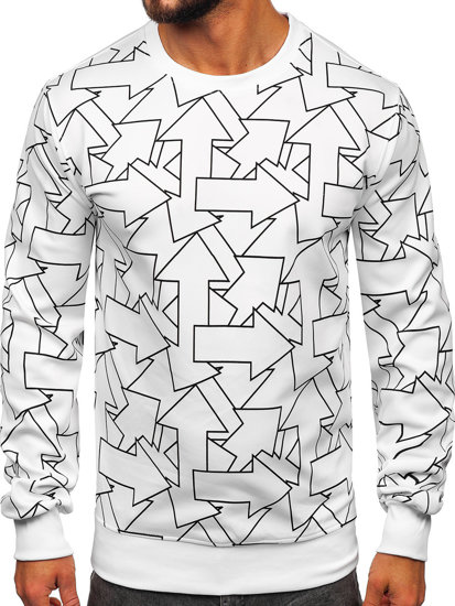 Men's Printed Sweatshirt White Bolf 8B1111