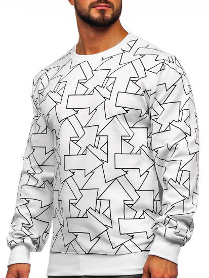 Men's Printed Sweatshirt White Bolf 8B1111