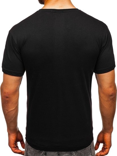 Men's Printed T-shirt Black Bolf 008