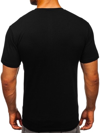 Men's Printed T-shirt Black Bolf 10858