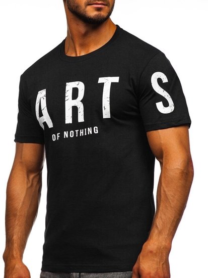 Men's Printed T-shirt Black Bolf 1180