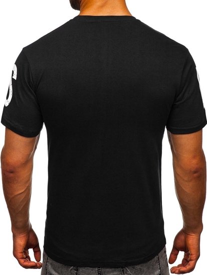 Men's Printed T-shirt Black Bolf 1180