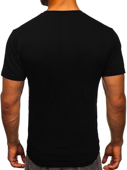 Men's Printed T-shirt Black Bolf 142173