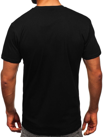 Men's Printed T-shirt Black Bolf 14336