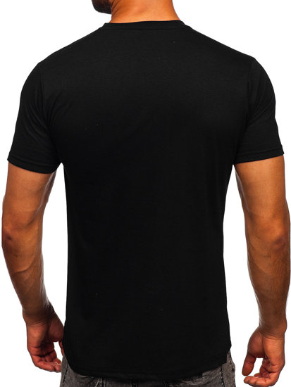 Men's Printed T-shirt Black Bolf 14498-1