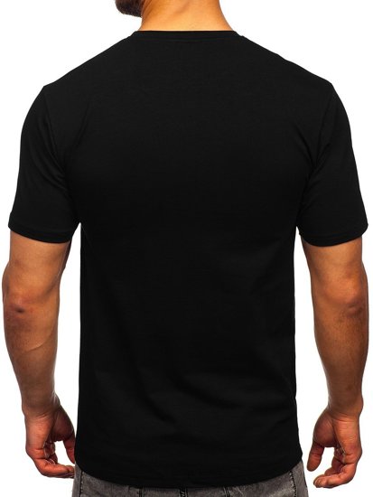 Men's Printed T-shirt Black Bolf 192364