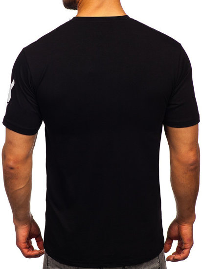 Men's Printed T-shirt Black Bolf 192368