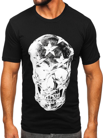 Men's Printed T-shirt Black Bolf 6300