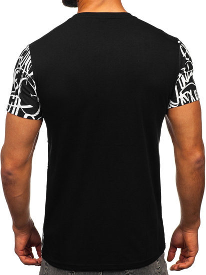 Men's Printed T-shirt Black Bolf 8T953