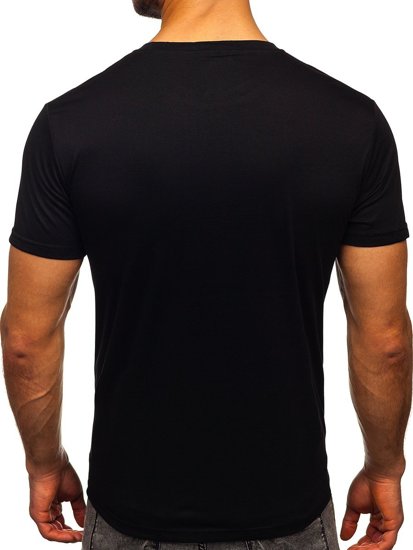 Men's Printed T-shirt Black Bolf KS2385