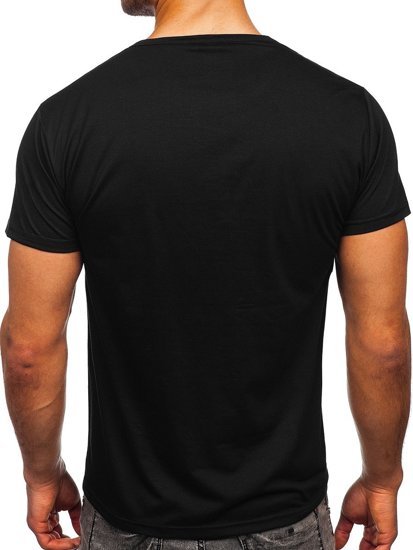 Men's Printed T-shirt Black Bolf KS2552