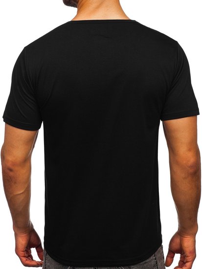 Men's Printed T-shirt Black Bolf KS2652