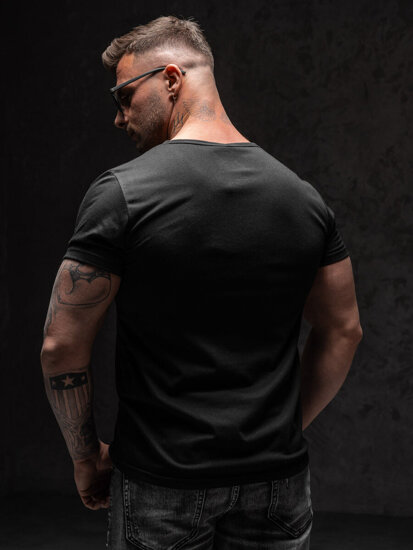 Men's Printed T-shirt Black Bolf KS2652