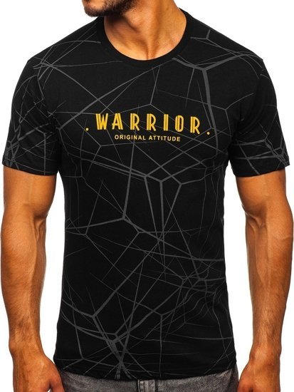 Men's Printed T-shirt Black Bolf SS10935