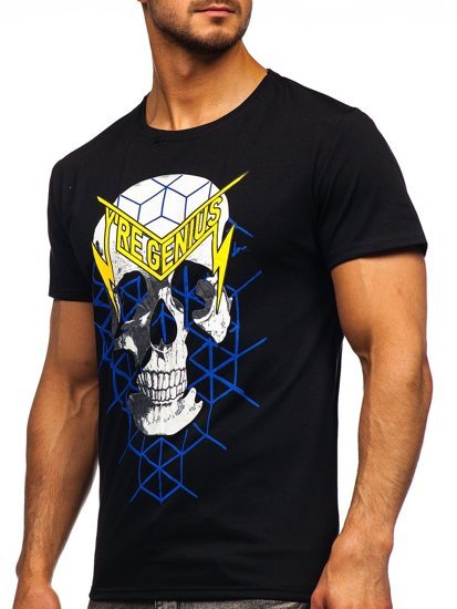 Men's Printed T-shirt Black Bolf Y70002