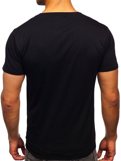 Men's Printed T-shirt Black Bolf Y70002