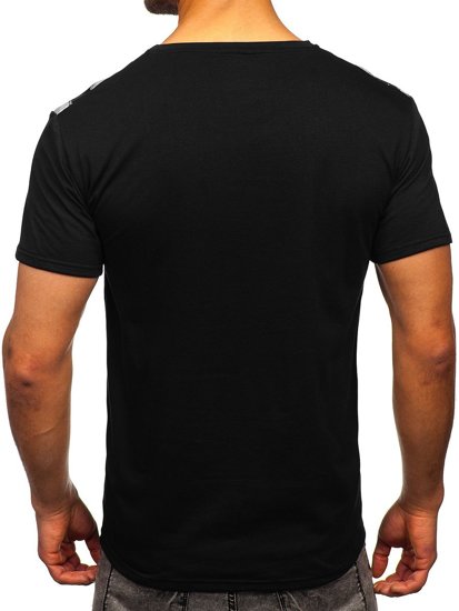 Men's Printed T-shirt Black Bolf Y70006