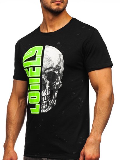 Men's Printed T-shirt Black Bolf Y70012