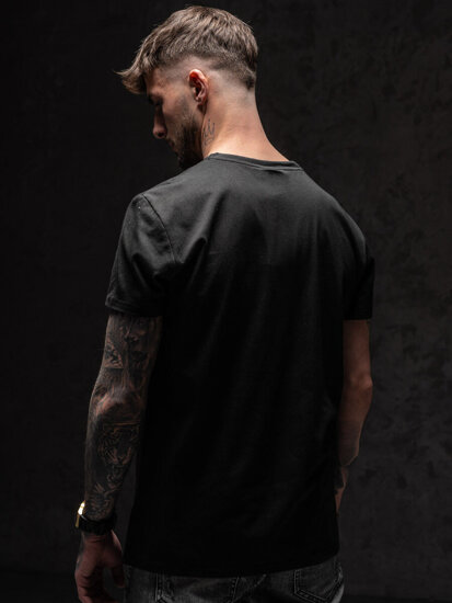 Men's Printed T-shirt Black Bolf Y70012