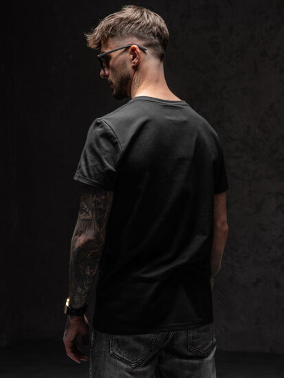 Men's Printed T-shirt Black Bolf Y70012