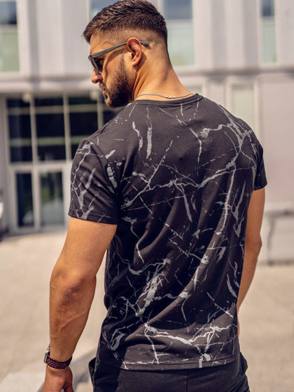 Men's Printed T-shirt Black Bolf Y70030A