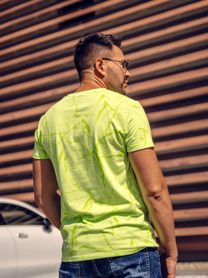 Men's Printed T-shirt Green-Neon Bolf Y70030A