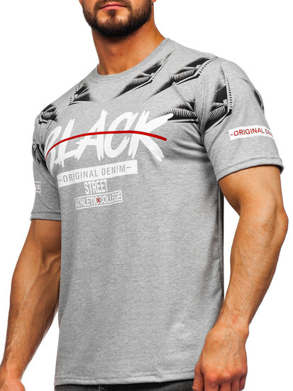 Men's Printed T-shirt Grey Bolf 14208