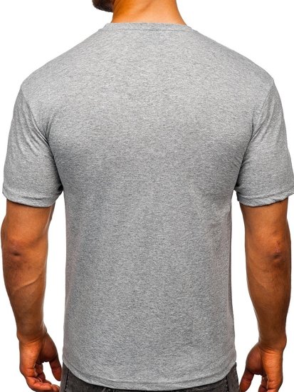 Men's Printed T-shirt Grey Bolf 14336