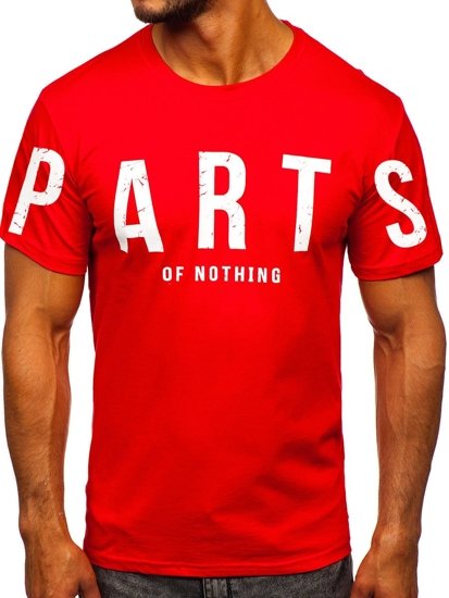 Men's Printed T-shirt Red Bolf 1180