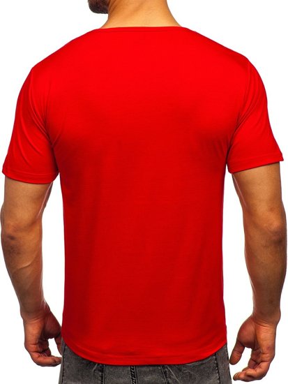 Men's Printed T-shirt Red Bolf KS2652